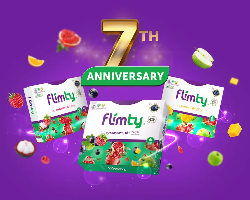 Produk Flimty di perayaan 7 tahun Flimty
